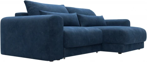 Диван угловой Лига-056 НПБ угол универсальный Лига Диванов (Велюр) арт.129161