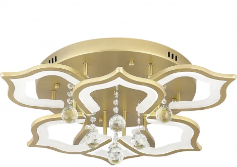 Потолочная люстра Natali Kovaltseva Florel INNOVATION STYLE 83052 (регулировка яркости, LED, 220V, пульт управления, цветы)