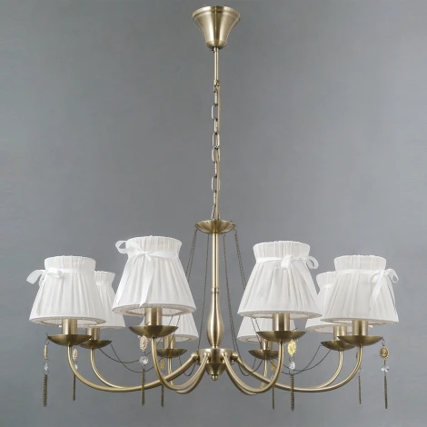 Подвесная люстра ILLUMICO IL0023-8PSQ-24 AB CASTOR (220V, на цепи)