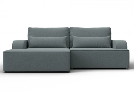 Диван угловой Лига-120 угол левый (ДСП,Брус,Фанера,ЛДС,Рогожка/Серый) Лига Диванов 137285L