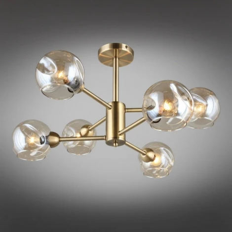 Потолочная люстра на штанге Omnilux 933 OML-93307-06 (220V, шарики)