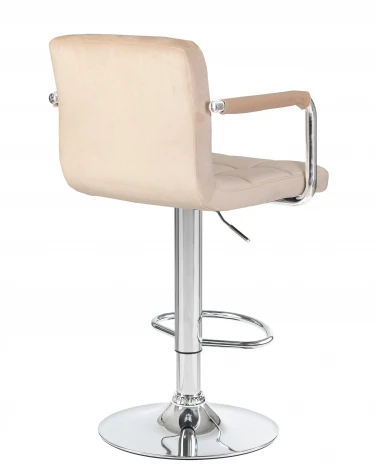 Набор 2 шт стул барный DOBRIN KRUGER ARM (бежевый велюр (MJ9-10))
