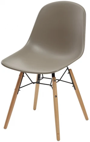 Обеденный стул M-City BONNIE 292-DPP темно-серый с деревянными ножками