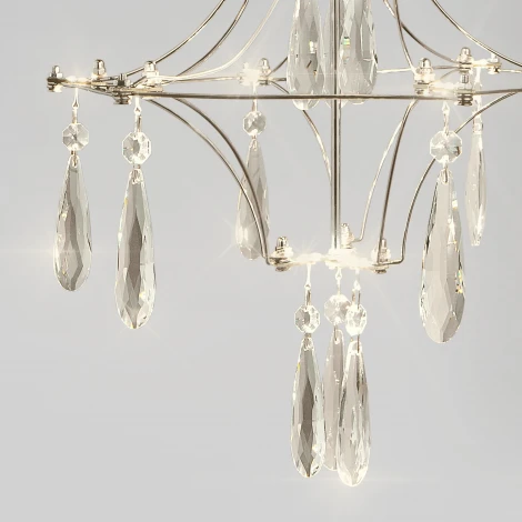 Бра с хрусталем и регулировкой цветовой температуры Bogate's Tense 442/1 хром (LED, 220V, подвески, пульт управления)