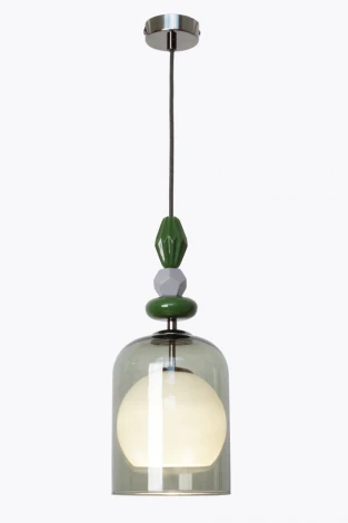 Подвесной светильник 33 ИДЕИ PND.105.1.163S.005.KDC-S.26.GC-S.02.WH (220V, на проводе, круглые)