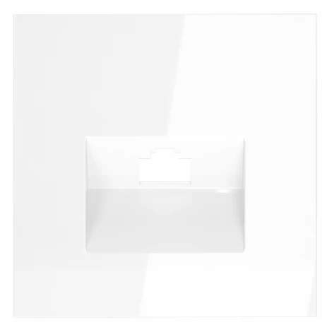 Накладка для розетки компьютерной RJ45 Voltum S70 VLS001301 (белый глянцевый)