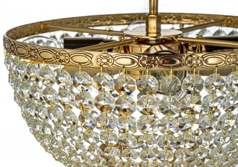 Потолочная люстра буше Arti Lampadari Nonna E 1.3.30.502 G (220V, хрусталь)