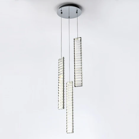 Подвесной светильник светодиодный хрустальный Modelux MODESTYLE MS.88909.3R CR