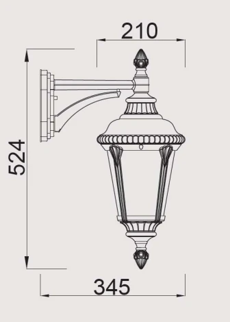 Настенный фонарь уличный Oasis Light Munich 2 S 79752