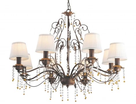 Подвесная люстра Arte Lamp Medici A9468LM-8BR