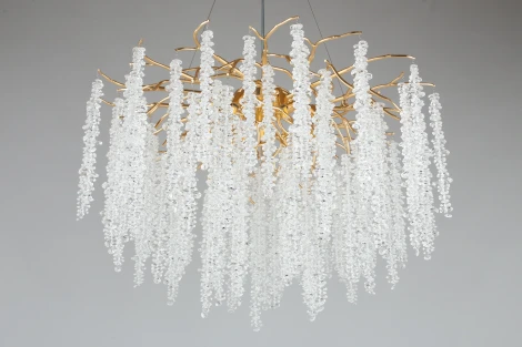 Подвесная люстра Aployt Paulina APL.848.03.13 (220V, хрусталь, на тросе, ветки)