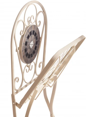 Стул Secret de Maison VICENZA (mod. PL08-7451RV) металл, 36*35*91 см, белый/плитка quot;калейдоскопquot; Tetchair 15268