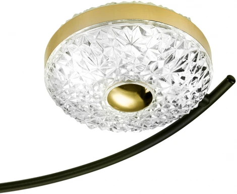Потолочная люстра Divita 10208/8 LED*110W Black/Gold