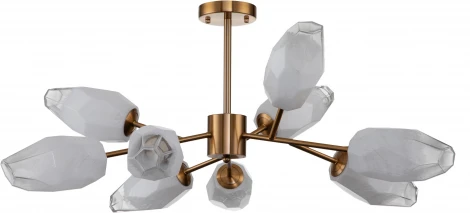 Люстра потолочная на штанге Boccio V000004 (13003/9C Brass)