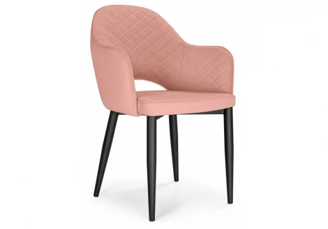 Стул Woodville на металлокаркасе Vener coral / black 15093