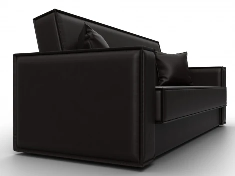 Диван-книжка Куба (ДСП,ЛДСП/Пластик/Экокожа/Коричневый) Лига Диванов 127450