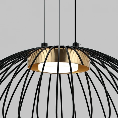 Подвесной светильник Imex MD.23104-1-P-BK+BR (220V, на тросе, круглые)