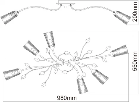Потолочная люстра MW-Light Восторг 242015206