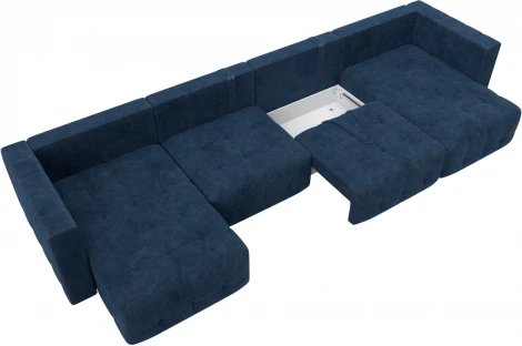 Диван П-образный Лига-052 НПБ Лонг Лига Диванов (Велюр) арт.128855