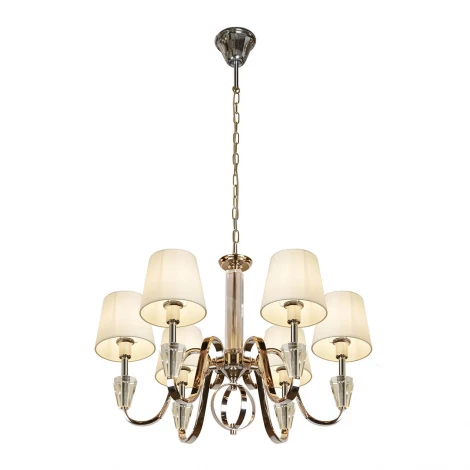 Подвесная люстра iLamp Alesti P2424-6 Nickel (220V, на цепи)