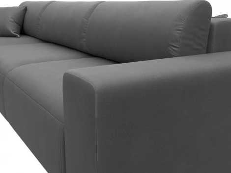 Диван угловой Лига-036 НПБ Классик Лонг левый угол Лига Диванов (Замша) арт.127801L