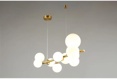 Подвесной светильник Aployt Letizia APL.314.03.10 (220V, на тросе, шарики, молекулы)