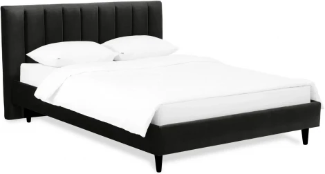 Кровать Queen II Sofia L 1600 ОГОГО (арт.577484), (Ткань/Черный)