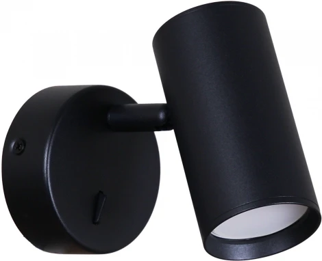 Спот с выключателем для чтения Reluce 86207-9.2-001MN GU10 BK (220V)