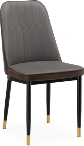 Стул на металлокаркасе Woodville Flor gray / brown / black