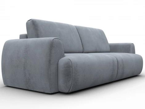 Диван прямой Лига-115 НПБ (ДСП,Фанера,Велюр/Серый) Лига Диванов 136933