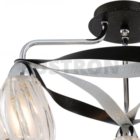 Потолочная люстра N-Light 405 405-03-63CWB chrome + white crack black