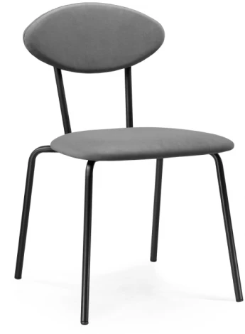 Стул Woodville на металлокаркасе Мареон катания сильвер / черный матовый 502315