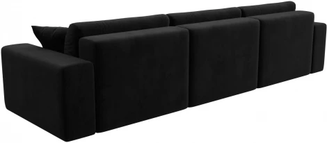 Диван прямой Лига-036 НПБ Классик Лонг (Черный/Велюр) Лига Диванов арт.121329