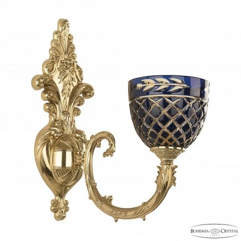 Бра Bohemia 7109 7109B15/1/210 G P1 U Amber-Blue/H-1J