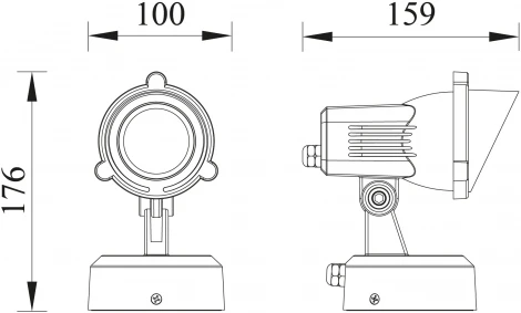 Прожектор уличный светодиодный IP65 Natural Concepts Dwell NC-003753-DG (220V)