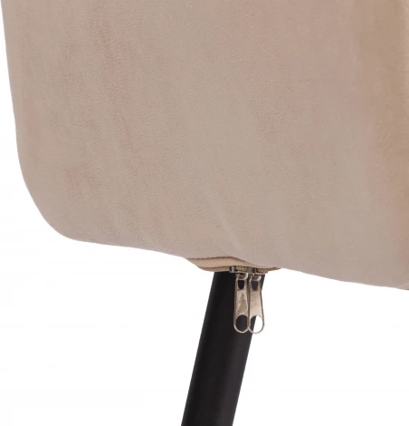 Стул обеденный Sweet Tetchair (Флок/Бежевый,Черный) арт.24814