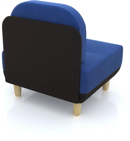 Кресло Arsko Торли синий велюр