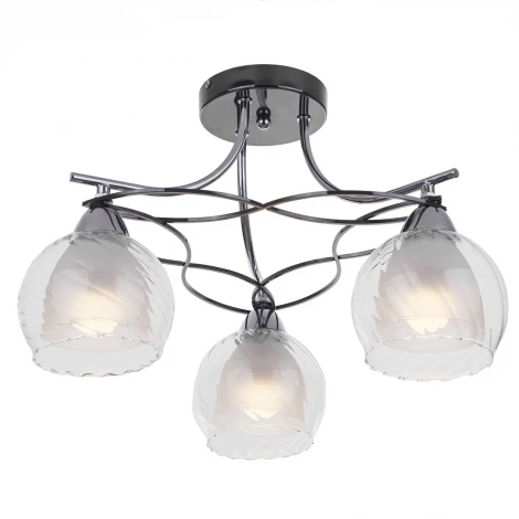 Потолочная люстра IDLamp Isabella 873/3PF-Darkchrome