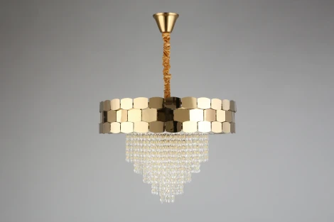 Подвесная люстра Dzhoell APL.823.03.12 (220V, хрусталь, подвески, на цепи)