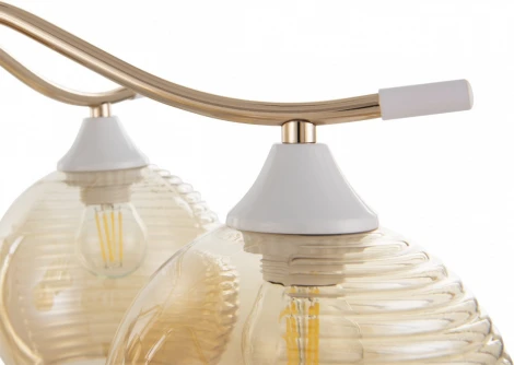 Потолочная люстра на штанге Arte Milano Napoli 327719/5 FG+WH (220V, шар)