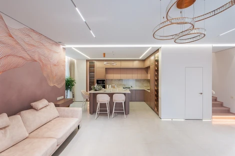 Трековый светильник Denkirs Smart DK8004-WH (LED, 220V, пульт управления, управление смартфоном, голосовое управление, умный дом - Алиса)