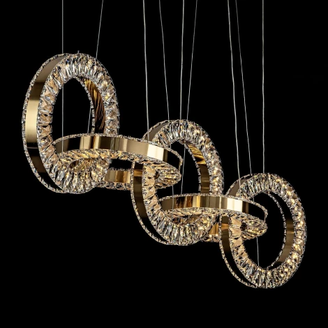 Подвесной светильник светодиодный хрустальный с регулировкой цветовой температуры Modelux MODELUX ML.9041.1080 BS