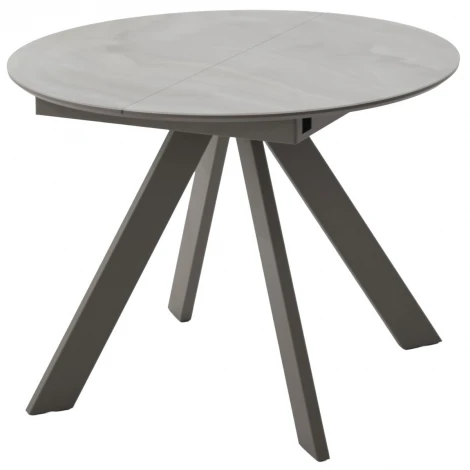 Стол БОНЖУР 100 ОНИКС БЕЖЕВЫЙ, стекло / ЛАТТЕ каркас M-City 64596