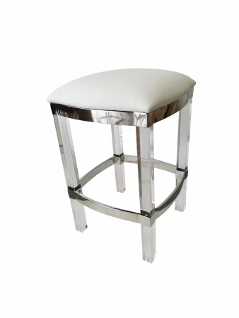 Табурет барный IST-CASA Найс MH-1974S.1, 40х40х61, белый, хром