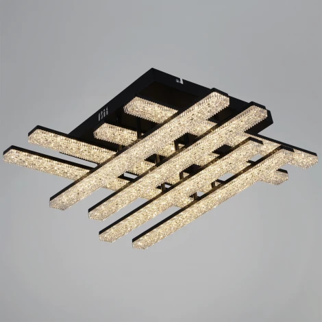 Потолочная люстра светодиодная с пультом с регулировкой цветовой температуры, яркости и ночным режимом Reluce 94730-0.3-08C BK