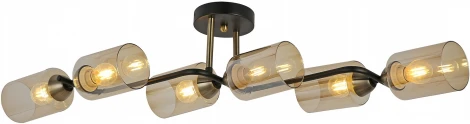 Потолочная люстра на штанге ILLUMICO IL8148-6COU-79 BK BR (220V)