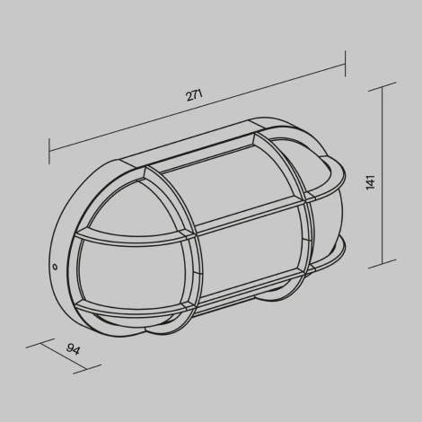Настенный уличный светильник Maytoni Candle O449WL-01GF1 (220V, IP65)