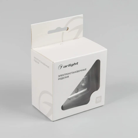 Механизм компьютерной розетки двойной SCT-MPC2-PL-GR-V (RJ-45, CAT6) (Arlight) 049851