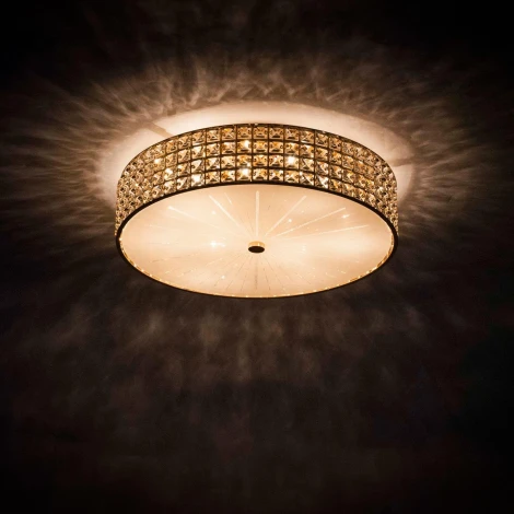 Потолочный светильник круглый Citilux Портал CL324182 (220V, хрусталь K9)