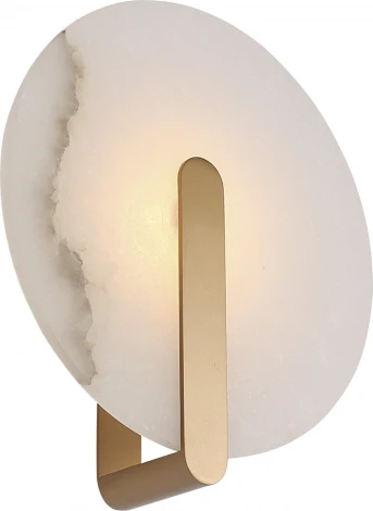 Настенный светильник ST Luce Montre SL1195.301.01 латунь/алебастр LED 1*5W 3000K